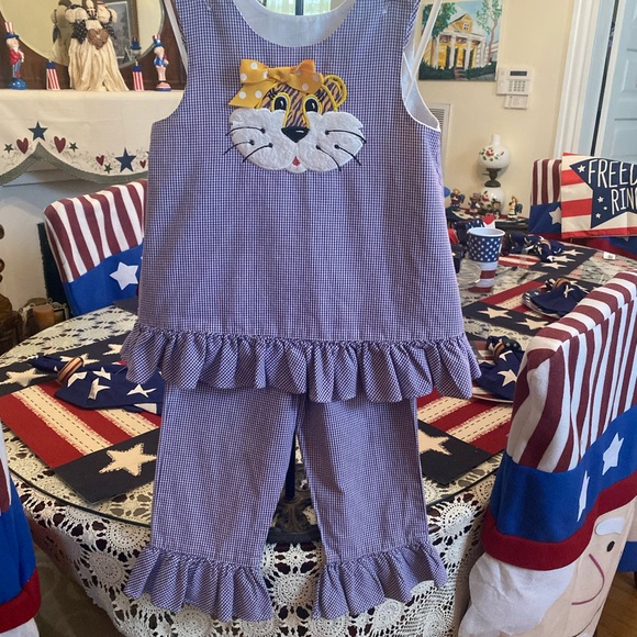 Silly Cat Boutique Girls 2 pc Pant set size 4 - Picture 3 of 16